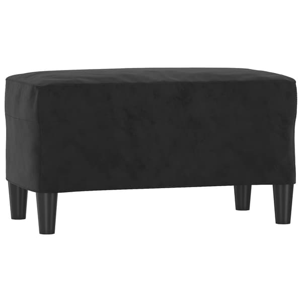 vidaXL Bänk svart 70x35x41 cm sammet art