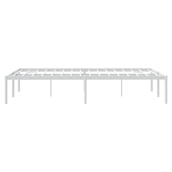 vidaXL Sängram metall vit 120x190 cm Vit