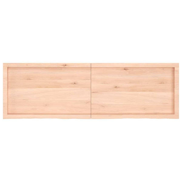 vidaXL Bordsskiva 160x50x(2-4) cm obehandlad massiv ek Brun