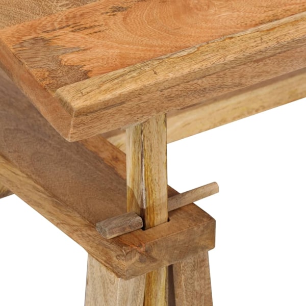 vidaXL Ritbord massivt mangoträ 116x50x76 cm Brun