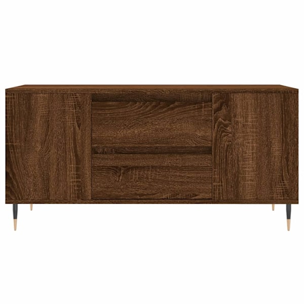 vidaXL Soffbord brun ek 102x44,5x50 cm konstruerat trä Brun