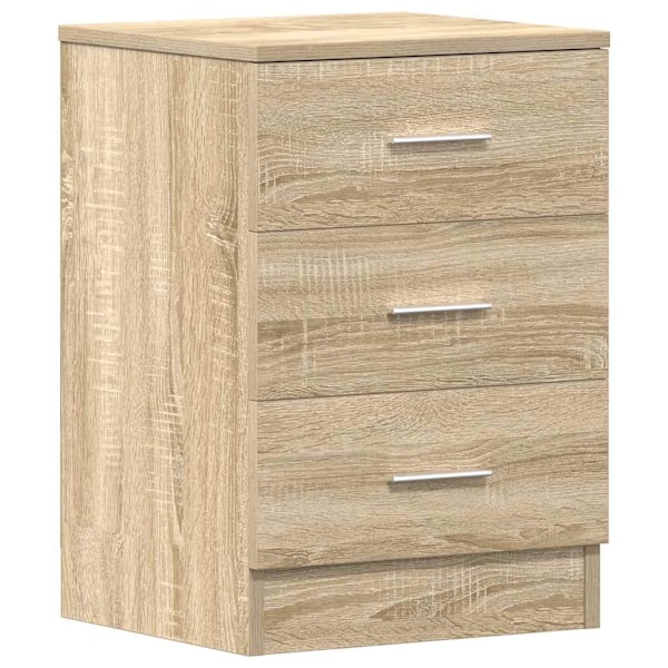 vidaXL Sängbord sonoma ek 38x35x56 cm konstruerat trä Brun