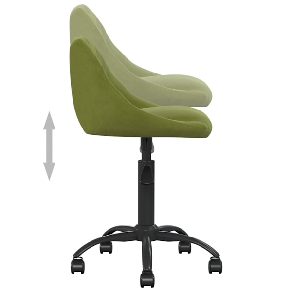 vidaXL Matstol ljusgrön sammet Grön