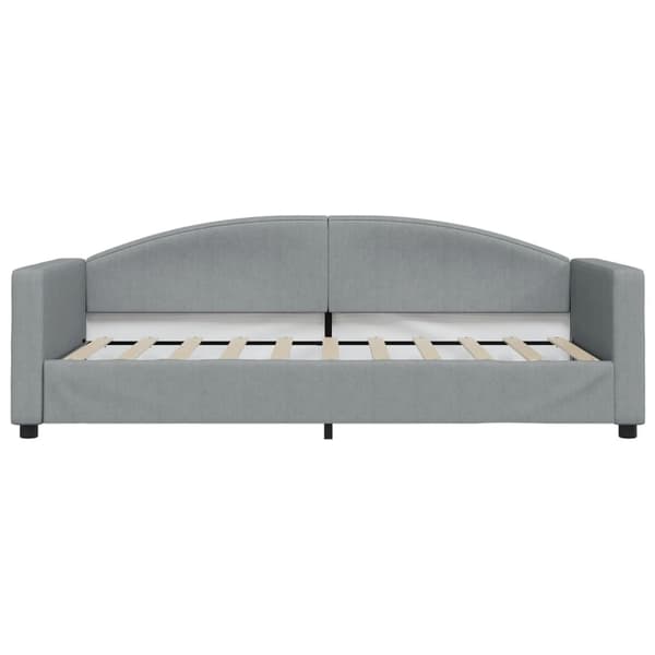 vidaXL Dagbädd ljusgrå 90x190 cm tyg Grå