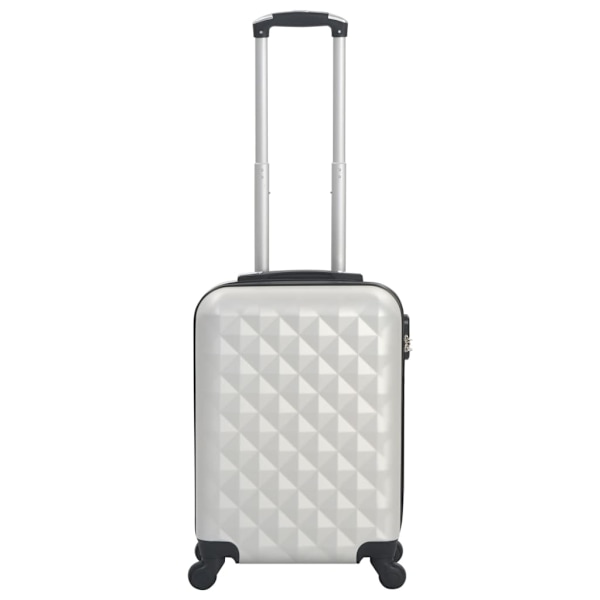 vidaXL Hård resväska blank silver ABS Silver