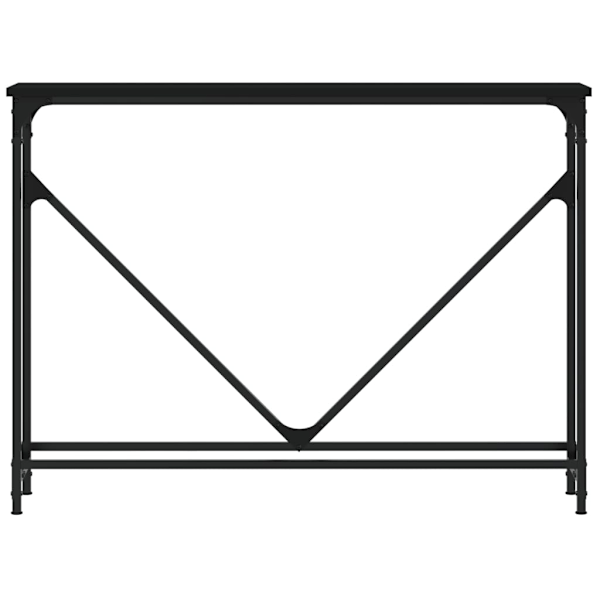 vidaXL Avlastningsbord svart 102x22,5x75 cm konstruerat trä Svart