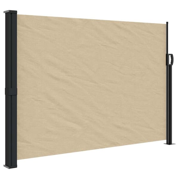 vidaXL Indragbar sidomarkis beige 140x500 cm Beige