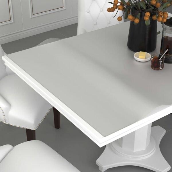 vidaXL Bordsskydd matt 140x90 cm 2 mm PVC Transparent