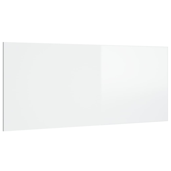 vidaXL Sänggavel vit högglans 200x1,5x80 cm konstruerat trä Vit