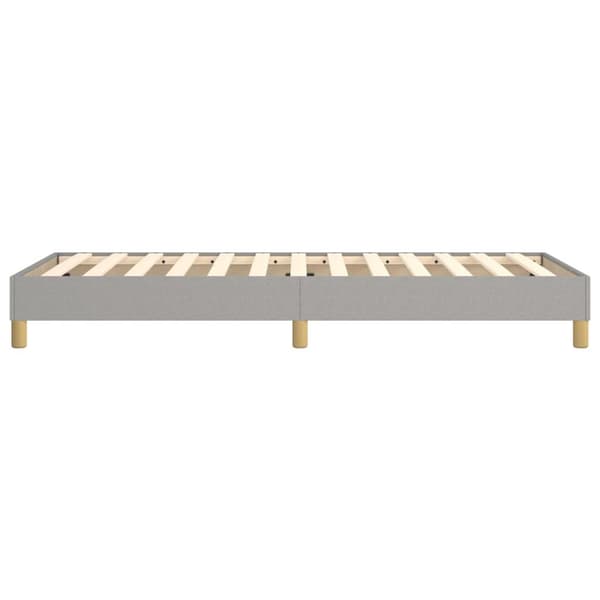 vidaXL Ramsäng ljusgrå 100x200 cm tyg Grå