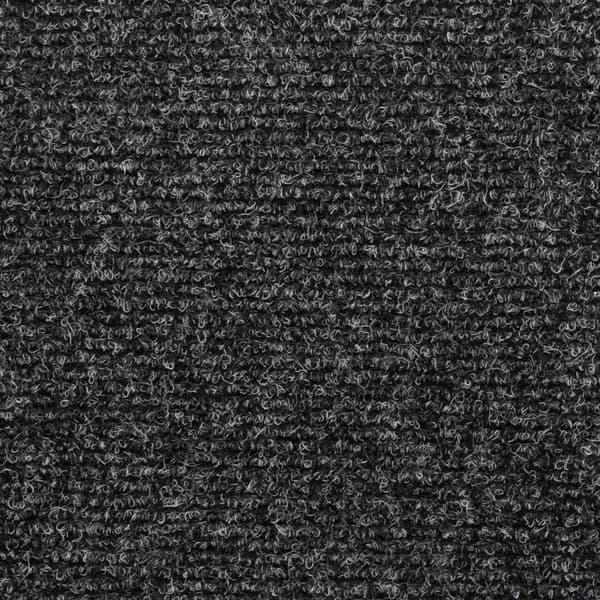 vidaXL Trappmattor självhäftande 15 st 65x21x4 cm mörkgrå rektangulär kant grå