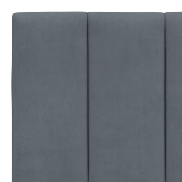 vidaXL Säng med madrass mörkgrå 200x200 cm sammet Grå