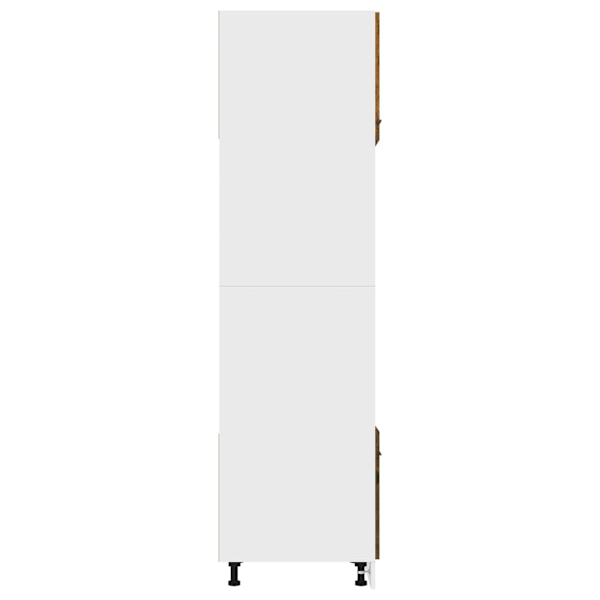vidaXL Skåp för mikrovågsugn “Lyon” rökfärgad ek 60x57x207 cm Brun