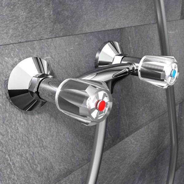 SCHÜTTE Duschblandare 2-grepp SAVINO krom Silver