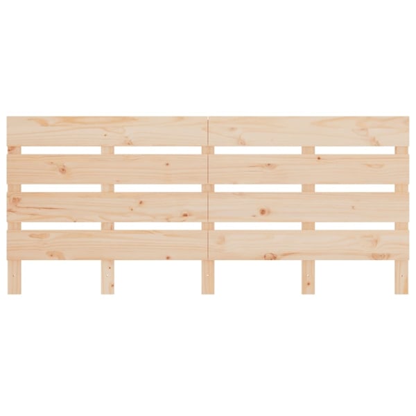 vidaXL Sänggavel 160x3x80 cm massiv furu Brun