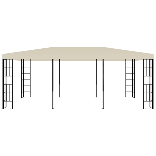 vidaXL Paviljong 3x6 m gräddvit Creme