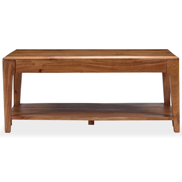 vidaXL Soffbord massivt trä 88x50x38 cm Brun