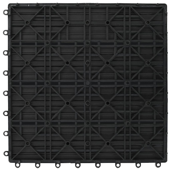 vidaXL Trall 22 st 30x30 cm 2 kvm WPC grå grå