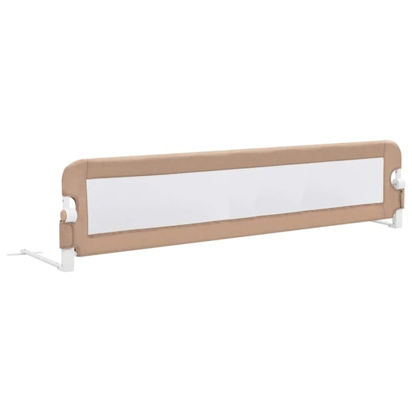 vidaXL Sängskena för barn taupe 180x42 cm polyester Taupe