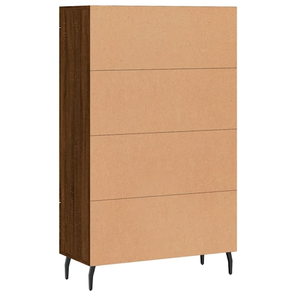 vidaXL Högskåp brun ek 69,5x31x115 cm konstruerat trä Brun