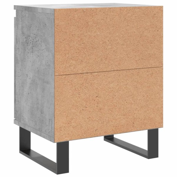 vidaXL Sängbord 2 st betonggrå 40x30x50 cm konstruerat trä Grå