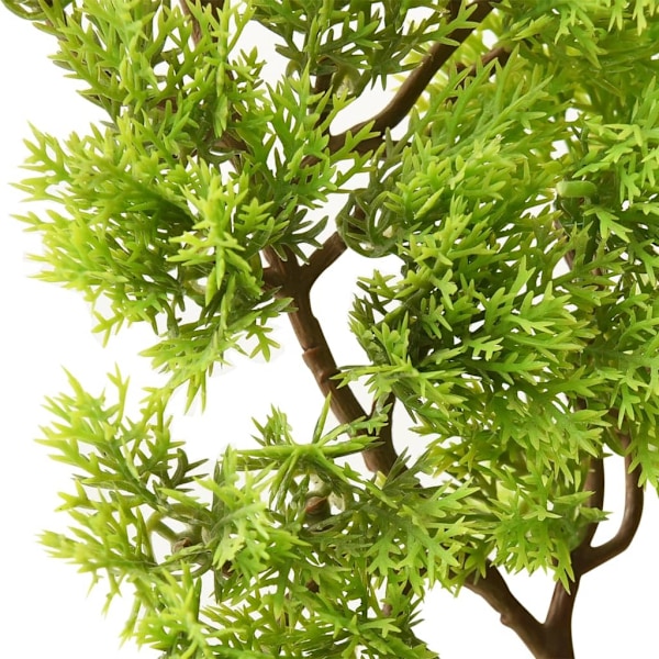 vidaXL Konstgjort bonsaiträd i kruka cypress 60 cm grön Grön