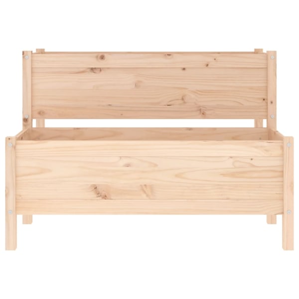 vidaXL Odlingslåda 110x84x75 cm massiv furu Brun
