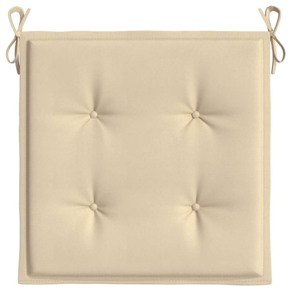 vidaXL Stolsdynor 2 st beige 50x50x4 cm oxfordtyg Beige