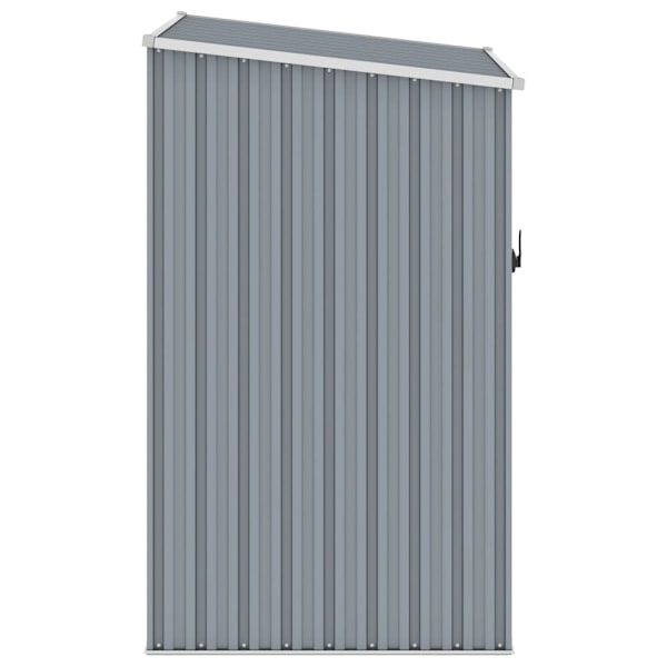 vidaXL Trädgårdsskjul grå 87x98x159 cm galvaniserat stål grå