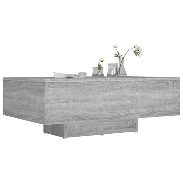 vidaXL Soffbord grå sonoma 85x55x31 cm konstruerat trä Grå