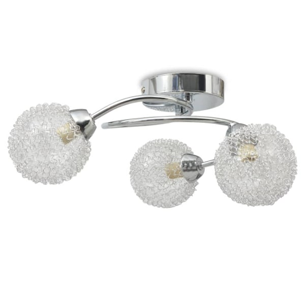 vidaXL Taklampa för 3 G9-glödlampor 120 W Vit