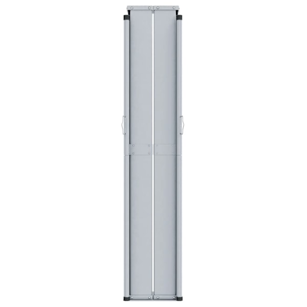 vidaXL Infällbar sidomarkis 200x600 cm brun Brun