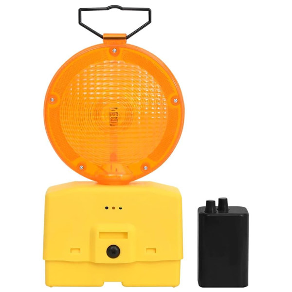 vidaXL Bygglampor 4 st med batterier 18x8x37 cm
