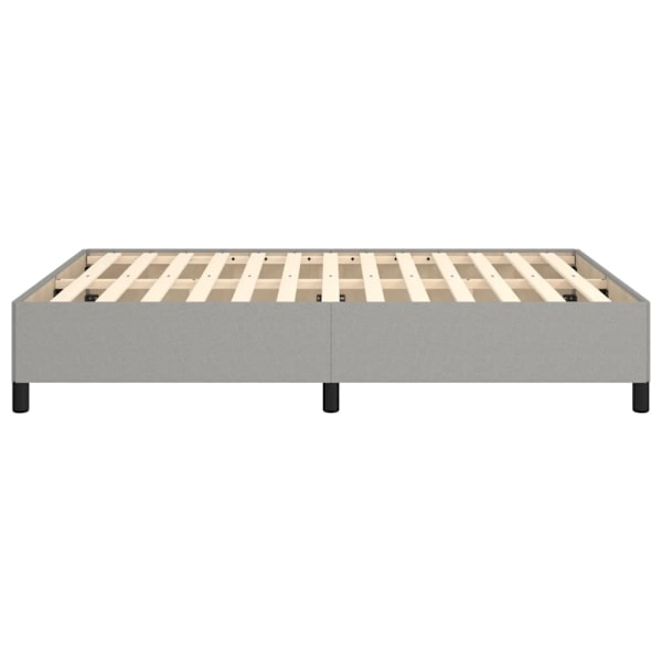 vidaXL Sängram ljusgrå 140x190 cm tyg Grå