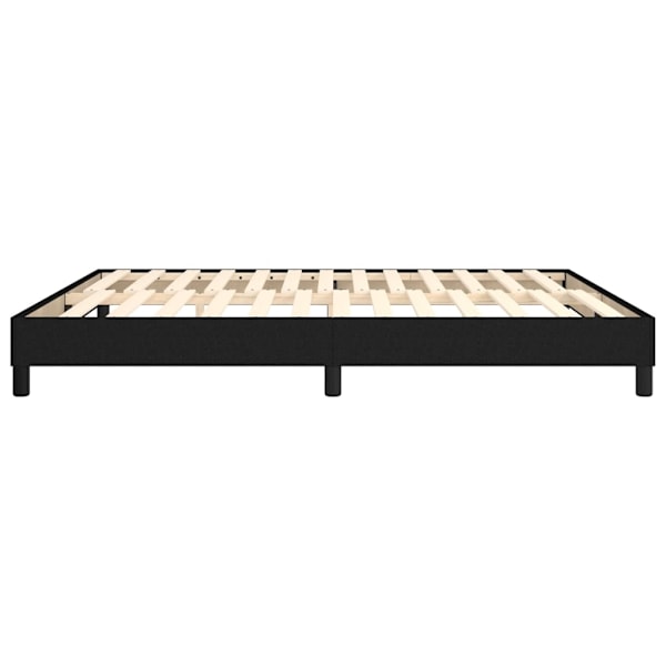 vidaXL Sängram utan madrass svart 180x200 cm tyg Svart