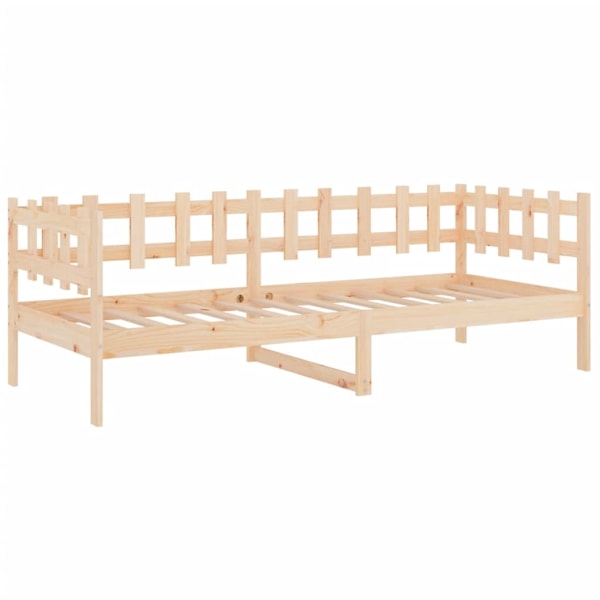 vidaXL Dagbädd 90x200 cm massiv furu Brun
