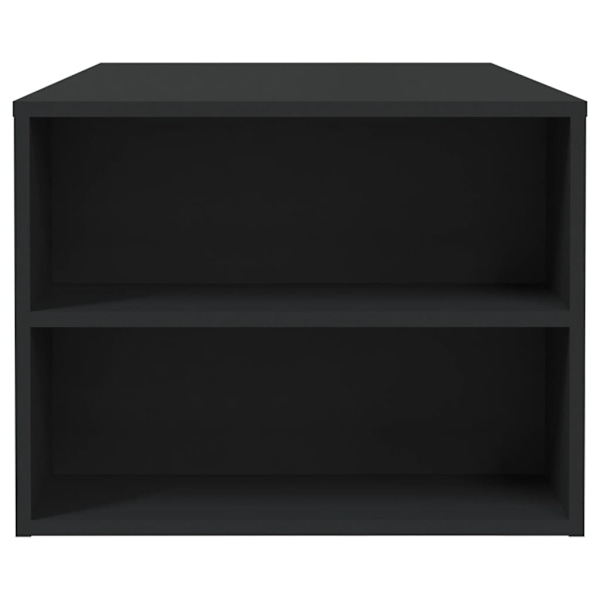 vidaXL Soffbord svart 102x55x42 cm konstruerat trä Svart