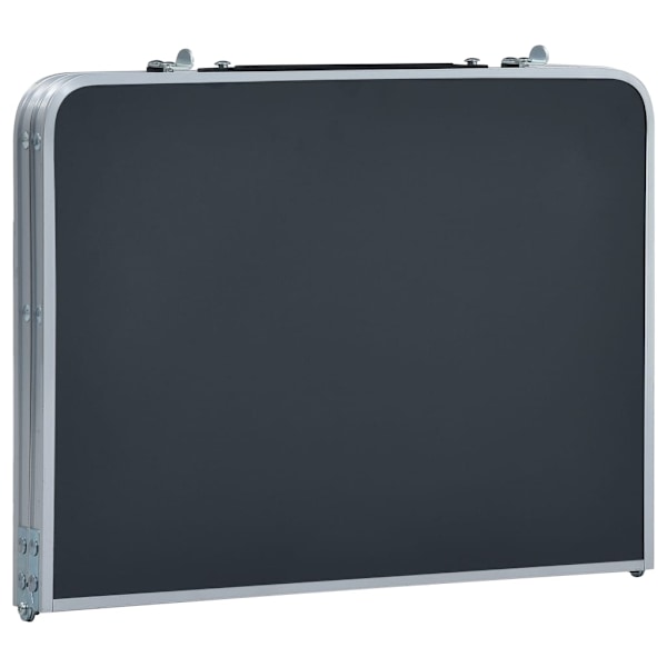 vidaXL Hopfällbart campingbord grå aluminium 60x40 cm grå