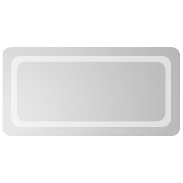 vidaXL Badrumsspegel LED 40x80 cm Transparent