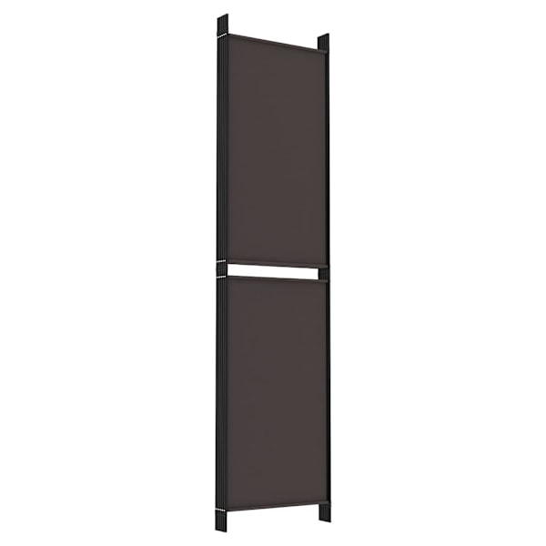 vidaXL Rumsavdelare 6 paneler brun 300x200 cm tyg Brun