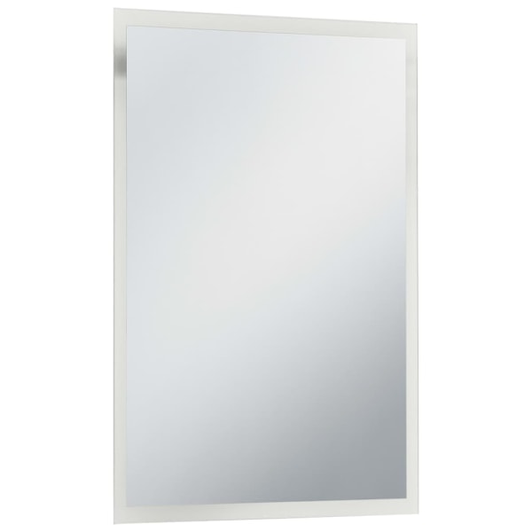 vidaXL Badrumsspegel LED 60x80 cm Silver