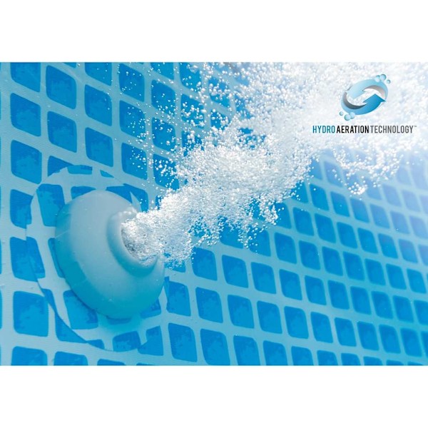 INTEX Prism Frame Premium-poolset 305x76 cm Grå