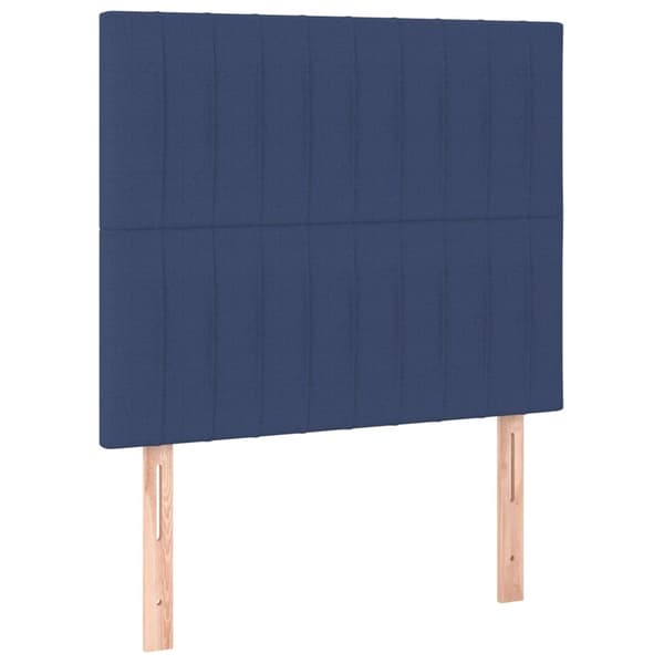 vidaXL Ramsäng med madrass blå 90x200 cm tyg Blå