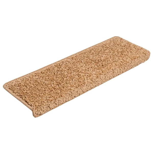 vidaXL Trappstegsmattor 10 st 65x21x4 cm beige Beige