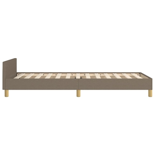 vidaXL Sängram utan madrass Taupe 80x200cm tyg Taupe