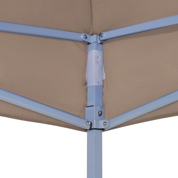 vidaXL Tak till partytält 2x2 m taupe 270 g/m² Taupe