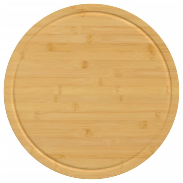 vidaXL Skärbrädor 6 st Ø30x1,5 cm bambu Brun