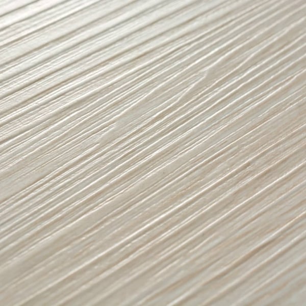 vidaXL Självhäftande PVC-golvplankor 5,21 m² ek 2 mm ek klassisk vit Vit