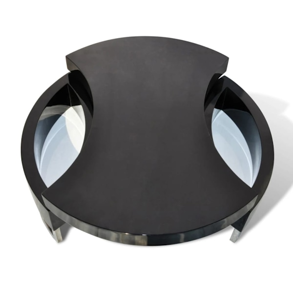 vidaXL Soffbord Futurm 80x32,5cm svart Svart