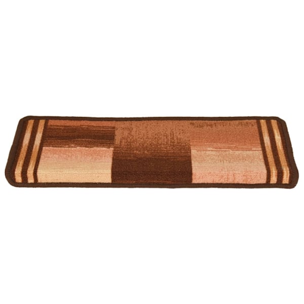 vidaXL Trappstegsmattor självhäftande 5 st 65x21x4 cm brun Brun